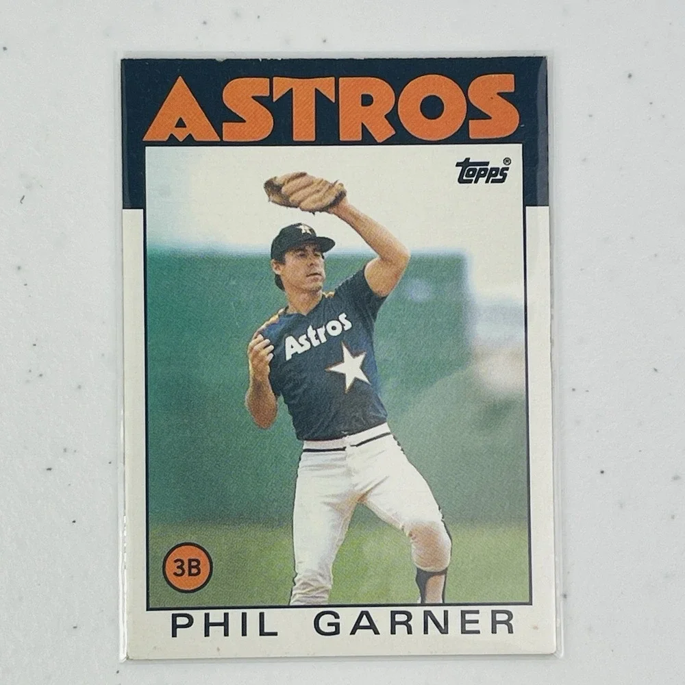 1986 Topps Baseball Card 83 Phil Garner Houston Astros Trading Card 3rd Base